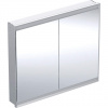Geberit ONE - Zrkadlová skrinka s LED osvetlením, 1050x900x150 mm, 2 dvierka, vstavaná, hliník 505.804.00.1 Geberit ONE - Zrkadlová skrinka s LED osvetlením, 1050x900x150 mm, 2 dvierka, vstavaná, hliník 505.804.00.1
