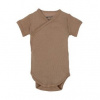 LODGER Hydrofilné zavinovacie body s krátkym rukávom Romper Ciumbelle Beige LODGER Hydrofilné zavinovacie body s krátkym rukávom Romper Ciumbelle Beige