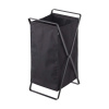 Čierny skladací kôš na bielizeň YAMAZAKI Tower Laundry Čierny skladací kôš na bielizeň YAMAZAKI Tower Laundry