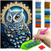 Haft Diamentowy Diamond Painting mozaika sova v mandalách sada Haft Diamentowy Diamond Painting mozaika sova v mandalách sada