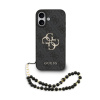 Guess PU 4G Metal Logo Strap zadný kryt pre iPhone 17 Black Guess PU 4G Metal Logo Strap zadný kryt pre iPhone 17 Black