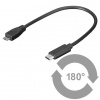 PremiumCord kur31-02 USB 3.1 konektor C/male - USB 2.0 konektor Micro-B/male, 0, PremiumCord kur31-02 USB 3.1 konektor C/male - USB 2.0 konektor Micro-B/male, 0,