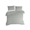 Teplé obliečky na posteľ s jemným vlasom - Flano s potlačou listov sivej farby, prikrývka 220 x 200 cm + 2 vankúše 70 x 80 cm, ZA-438771 Teplé obliečky na posteľ s jemným vlasom - Flano s potlačou listov sivej farby, prikrývka 220 x 200 cm + 2 vankúše 70 x 80 cm, ZA-438771