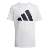 adidas Logo T Shirt Junior Wht/Blk BOS 11-12 Years adidas Logo T Shirt Junior Wht/Blk BOS 11-12 Years