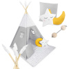 Nukido Teepee detský stan NK-406 svetlosivý Nukido Teepee detský stan NK-406 svetlosivý
