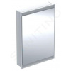 Geberit ONE Zrkadlová skrinka s LED osvetlením, 600x900x150 mm, pánty vpravo, vstavaná, hliník 505.801.00.1