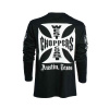 Pánské triko s dlouhým rukávem West Coast Choppers OG Cross Long Sleeve black + Doprava zdarma na další nákup velikost: 3XL Pánské triko s dlouhým rukávem West Coast Choppers OG Cross Long Sleeve black + Doprava zdarma na další nákup velikost: 3XL