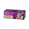 WHISKAS Adult 40x85g Bravčová kapsička s mrkvou, kuracím mäsom, kúskami oceánskych rýb, lososom a hráškom WHISKAS Adult 40x85g Bravčová kapsička s mrkvou, kuracím mäsom, kúskami oceánskych rýb, lososom a hráškom
