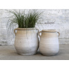 Cementová dekorácia kvetináča - vázy v krémovom farebnom prevedení s dvomi uškami 27,5 x 25,5 x 31,5 cm Chic Antique 44595 Cementová dekorácia kvetináča - vázy v krémovom farebnom prevedení s dvomi uškami 27,5 x 25,5 x 31,5 cm Chic Antique 44595