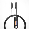 Multifunkčný nabíjací kábel POWER-Z AK001 240W 1,5 m s konektorom typu C na typ C a farebným displejom Multifunkčný nabíjací kábel POWER-Z AK001 240W 1,5 m s konektorom typu C na typ C a farebným displejom