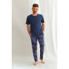 Pánske pyžamo Jack M Modrá Pánske pyžamo Jack M Modrá