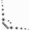 samolepka IVECO 280, Vnútorné / na okno, 30 x 30 cm - pár L+P samolepka IVECO 280, Vnútorné / na okno, 30 x 30 cm - pár L+P