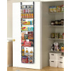 Organizér Na Drzwi 42x18x195CM 9Poziomowy Organizér Spiżarni Ścienny Czarny Organizér Na Drzwi 42x18x195CM 9Poziomowy Organizér Spiżarni Ścienny Czarny