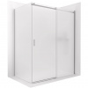 CERANO - Sprchovací kút Santoro - pravá - 6 mm - chróm, mliečne sklo - 120x90 cm - posuvný CERANO - Sprchovací kút Santoro - pravá - 6 mm - chróm, mliečne sklo - 120x90 cm - posuvný