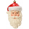 Závesná Vianočná Ozdoba na vianočný stromček plastový Svätý Mikuláš hlava na vianočný stromček 21 cm Závesná Vianočná Ozdoba na vianočný stromček plastový Svätý Mikuláš hlava na vianočný stromček 21 cm