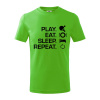Stolný tenis - eat sleep - Tričko detské bavlnené - 146 cm/10 rokov ( Apple Green ) Stolný tenis - eat sleep - Tričko detské bavlnené - 146 cm/10 rokov ( Apple Green )