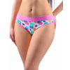 Gina Nohavičky bokové so širokým bokom 16169P - Pink L/XL Gina Nohavičky bokové so širokým bokom 16169P - Pink L/XL