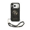 Guess PU 4G Metal Logo Strap zadný kryt pre iPhone 17 Pro Black Guess PU 4G Metal Logo Strap zadný kryt pre iPhone 17 Pro Black