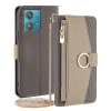 Peňaženkové kožené puzdro Crossbody Litchi na Motorola Edge 40 Neo - Šedá Peňaženkové kožené puzdro Crossbody Litchi na Motorola Edge 40 Neo - Šedá