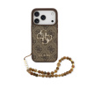 Guess PU 4G Metal Logo Strap zadný kryt pre iPhone 17 Pro Brown Guess PU 4G Metal Logo Strap zadný kryt pre iPhone 17 Pro Brown