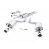 Milltek Sport výfukový systém cat-back pro Audi A4 3.0 V6 B6 quattro Sedan/Avant/Cabriolet 2001-2005, 100mm Jet leštěné koncovky Milltek Sport výfukový systém cat-back pro Audi A4 3.0 V6 B6 quattro Sedan/Avant/Cabriolet 2001-2005, 100mm Jet leštěné koncovky
