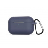 Silikónové púzdro pre Airpods Pro s karabínou - Tmavo modrá Silikónové púzdro pre Airpods Pro s karabínou - Tmavo modrá