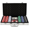 Teddies Poker sada 300 ks + karty + kocky v hliníkovom kufríku 8592190856410