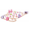 Bigjigs Rail Velká dřevěná vláčkodráha pro holky - princezny Bigjigs Rail Velká dřevěná vláčkodráha pro holky - princezny