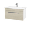 Dreja Umývadlová skrinka ASTON SZZ 80 - N01 Biela lesk / Úchytka T01 / D04 Dub Dreja Umývadlová skrinka ASTON SZZ 80 - N01 Biela lesk / Úchytka T01 / D04 Dub
