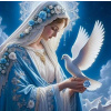 Diamantové maľovanie Norimpex 40x30 cm Panna Mária s holubicou Diamantové maľovanie Norimpex 40x30 cm Panna Mária s holubicou