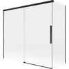 Mexen Rox, 2-krídlová posuvná vaňová zástena 170 + 75 x 150 cm, 8mm číre sklo, čierny matný profil, 8C9-170-075-70-00 Mexen Rox, 2-krídlová posuvná vaňová zástena 170 + 75 x 150 cm, 8mm číre sklo, čierny matný profil, 8C9-170-075-70-00