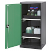 Skriňa na chemikálie Systema CS-52L, dverový záves vľavo, 2 výsuvné vane, zelené dvere Skriňa na chemikálie Systema CS-52L, dverový záves vľavo, 2 výsuvné vane, zelené dvere