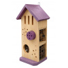Hmyzí hotel s 3 poschodiami – výška 32 cm, 4 farby na výber Farba: levanduľová farba Hmyzí hotel s 3 poschodiami – výška 32 cm, 4 farby na výber Farba: levanduľová farba