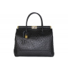 Dámska kožená kabelka do ruky 501 čierna Dámska kožená kabelka do ruky 501 čierna