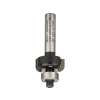 BOSCH Tvrdokovový frézovací nástroj na zaoblenie s guľôčkovým ložiskom 20,7 (r=4 mm) x 9 x 53 x 8 mm BOSCH Tvrdokovový frézovací nástroj na zaoblenie s guľôčkovým ložiskom 20,7 (r=4 mm) x 9 x 53 x 8 mm