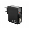 ProRock rýchla USB nabíjačka 40W so zaťahovacím káblom, EU zástrčka ProRock rýchla USB nabíjačka 40W so zaťahovacím káblom, EU zástrčka