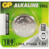 1ks Batéria LR54 GP AG10 G10 189 L1131F V10GA 1ks Batéria LR54 GP AG10 G10 189 L1131F V10GA