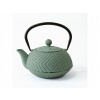 LIATINOVÁ KANVICA ČAJNÍK S ZAPAROVAČOM 900 ML ZELENÁ KAMINOVÁ SO SITKOM LIATINOVÁ KANVICA ČAJNÍK S ZAPAROVAČOM 900 ML ZELENÁ KAMINOVÁ SO SITKOM