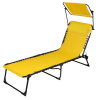 Sunnydays Plážové lehátko so strieškou, žlté Množstvo: 1 ks Sunnydays Plážové lehátko so strieškou, žlté Množstvo: 1 ks