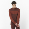 Pánsky termoprádlo Salomon Essential Wool rum raisin s dlhým rukávom Pánsky termoprádlo Salomon Essential Wool rum raisin s dlhým rukávom