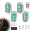 Bezdrôtová LED Stroboskopická Lampa, Silná, 8 farieb, USB 4 kusy Bezdrôtová LED Stroboskopická Lampa, Silná, 8 farieb, USB 4 kusy