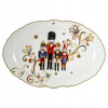 Magnoble Vianočný podnos Luskáčik – oválny porcelánový podnos so zlatými detailmi 36 × 24 cm Magnoble Vianočný podnos Luskáčik – oválny porcelánový podnos so zlatými detailmi 36 × 24 cm