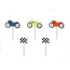 PartyDeco narodeninové sviečky Racing Cars, 2-3 cm, mix PartyDeco narodeninové sviečky Racing Cars, 2-3 cm, mix