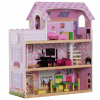 Dřevěný 3 patrový domeček pro panenky s nábytkem GOLETO KIDS340
