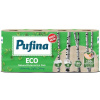 Toaletný papier, 3 vrstvový, malý kotúč, 8 kotúčov, PUFINA Eco, nebielený a bez chemikálií Toaletný papier, 3 vrstvový, malý kotúč, 8 kotúčov, PUFINA Eco, nebielený a bez chemikálií
