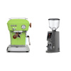 Ascaso Dream PID, Fresh Pistachio + Eureka Atom W 65, grey Ascaso Dream PID, Fresh Pistachio + Eureka Atom W 65, grey