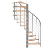 Minka STAIRS Priestorovo točité schodisko Helios buk/sivá 101-155 x 57-84 cm Minka STAIRS Priestorovo točité schodisko Helios buk/sivá 101-155 x 57-84 cm