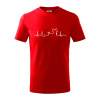 Yorkshirský teriér EKG - Tričko detské bavlnené - 134 cm/8 rokov ( Červená ) Yorkshirský teriér EKG - Tričko detské bavlnené - 134 cm/8 rokov ( Červená )