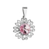 Evolution Group Prívesok bižutéria so Swarovski krištáľmi ružový kvietok 54032.3 light rose Evolution Group Prívesok bižutéria so Swarovski krištáľmi ružový kvietok 54032.3 light rose