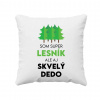 Som super lesník, ale aj skvelý dedo - vankúš s potlačou - Tričkový | Biela Som super lesník, ale aj skvelý dedo - vankúš s potlačou - Tričkový | Biela